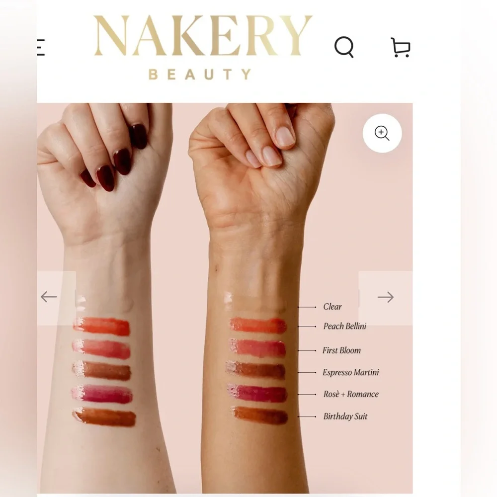 Nakery Beauty Lip Treatment Set of 4 - Plum, Mauve, Peach, Nude - 👄👄👄